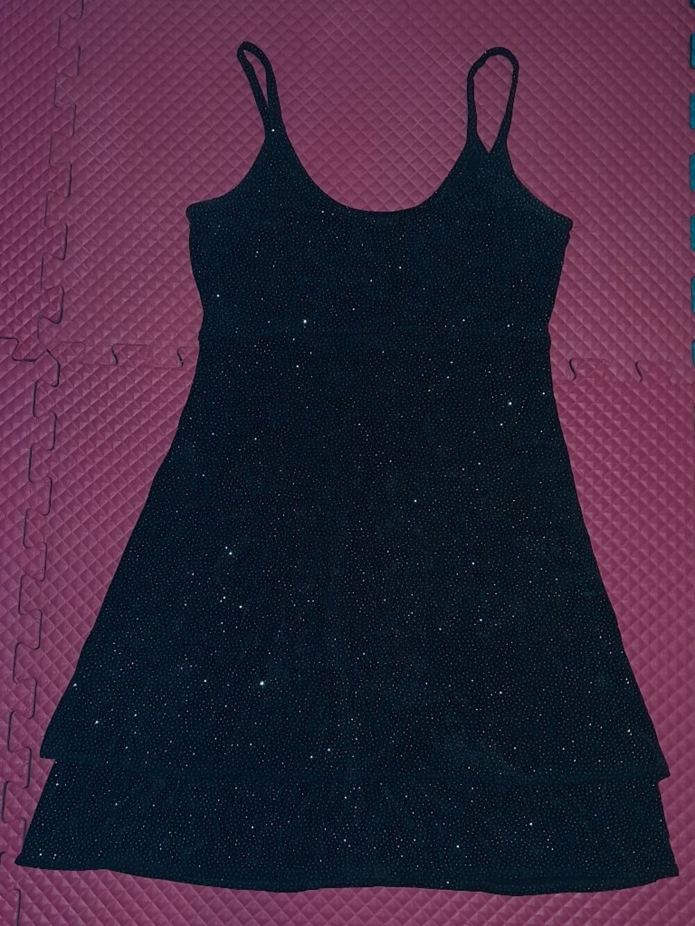 MISS ASHLEE Sparkly Layered Hot Mini Dress for Club Party Night